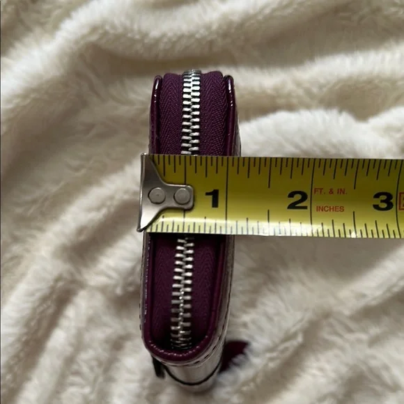 Coach Purple Leather Wallet - Picture 6 of 6